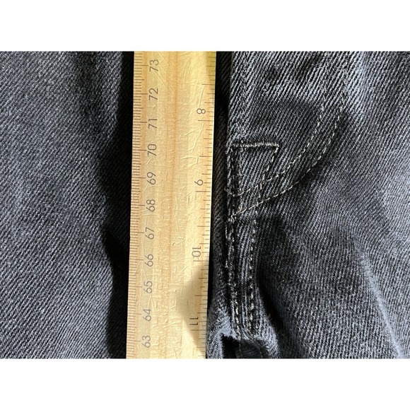 Levis 501 Jeans Black Straight Button Fly Denim‎ Work Mens Size 38x29 - Picture 4 of 11